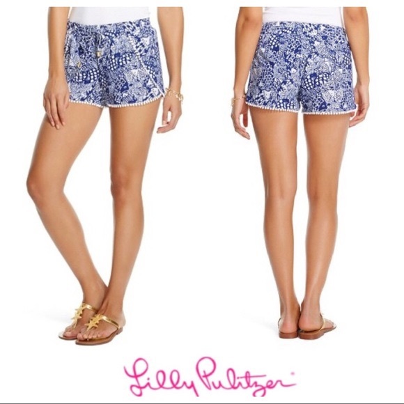 Lilly Pulitzer Pants - Lilly Pulitzer royal blue tropical shorts